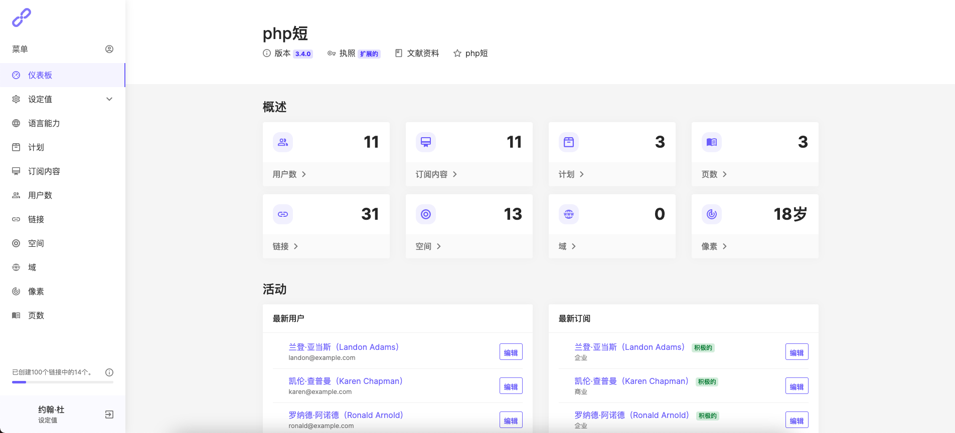 URL域名缩短器平台短域生成phpShort v3.4.0扩展破解免授权版-常网小站Miknio