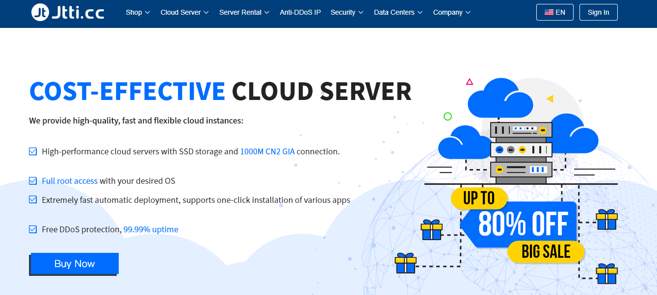 Jtti:海外云服务器促销/ 50G大硬盘/CN2精品网,年付$24.62起,可选香港cn2/美国cn2 /新加坡cn2/日本优化