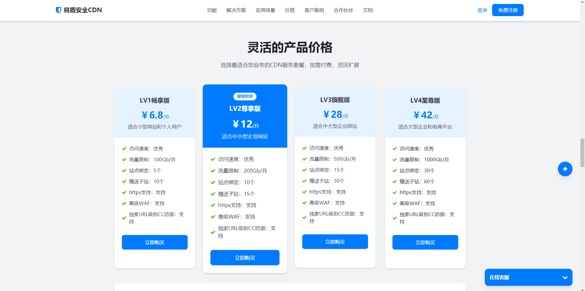 CDN销售单页php源码
