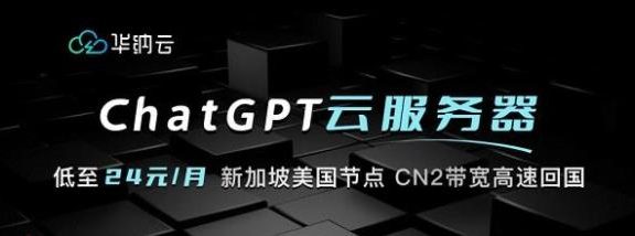 华纳云：ChatGPT云服务器低至24元/月，CN2带宽高速回国，美国/新加坡节点可选