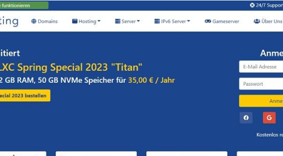 Signaltransmitter德国法兰克福NVMe LXC VPS：35欧元/年，限量50台，另有德国独立服务器109欧元/月