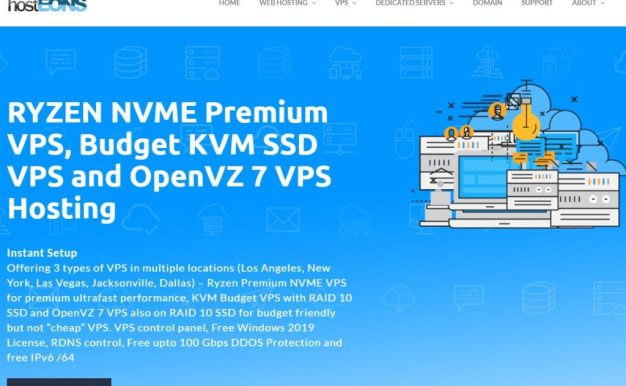 Hosteons：5周年庆，VPS一律双倍流量，美国VPS主机等5个机房，自带100G高防，低至$16/年