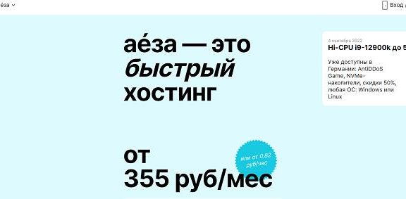 Aeza瑞典AMD Ryzen 9 5950X VPS七五折：3.9欧元/月起，无限流量，1Gbps带宽