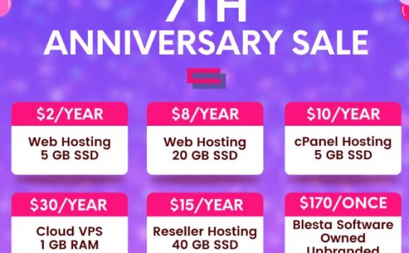 limitlesshost成立7周年：美国/欧盟/新加坡/澳大利亚虚拟主机2美元/年，NAT VPS 5美元/年起
