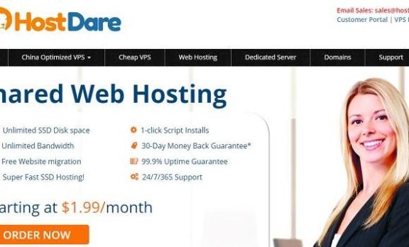 hostdare美国洛杉矶回程CN2 GIA线路VPS：28.79美元/年起，支持支付宝/微信支付/Paypal