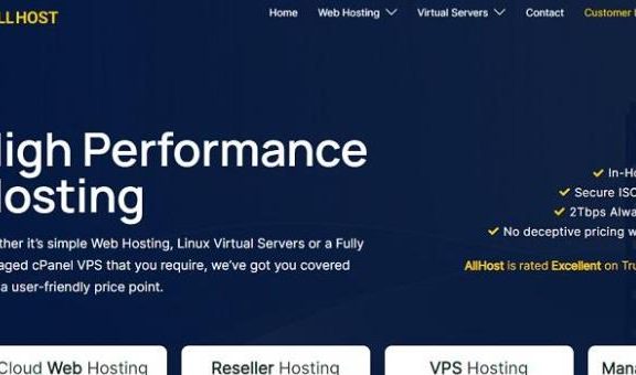 AllHost英国AMD VPS送三倍硬盘：1核1G/60GB NVMe/5TB流量/2Gbps/1个IPv4+v6/3.83英镑/月