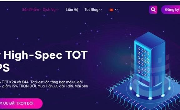 TotHost越南VPS：2核4G/40GB SSD/无限流量/100Mbps/7.04美元/月，支持支付宝/Paypal，可选Windows