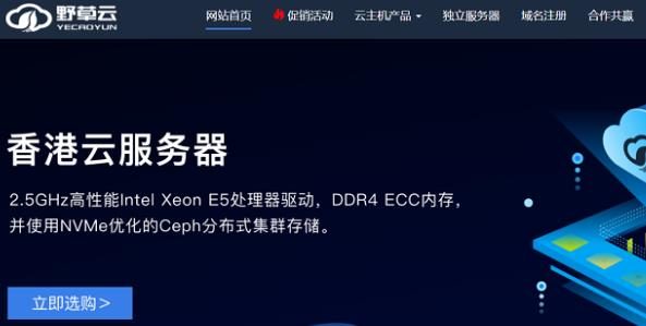 野草云2024年劳动节促销活动：香港Intel常规VPS 88元/年，香港AMD高性能VPS 104元/年